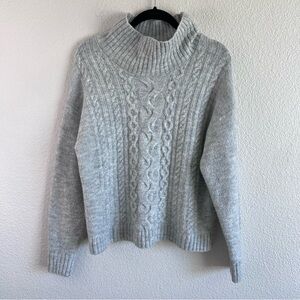 GAP Women's Forever Cozy Cowl Neck Cable-Knit Sweater